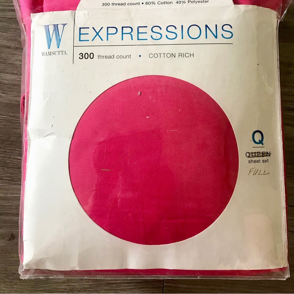 Brand New, Never Used Pink Full Sheet Set